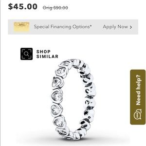 PANDORA Ring Forever More Sterling Silver